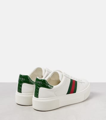 Zapatillas Gucci Ace de piel | Gucci