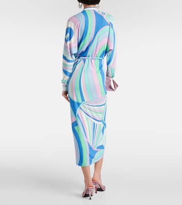 Layered belted printed tunic  | Pucci
