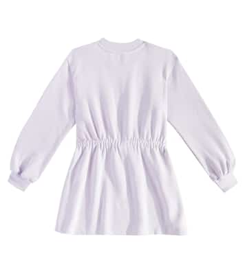 Abito in jersey di cotone con logo | Dolce&Gabbana Kids