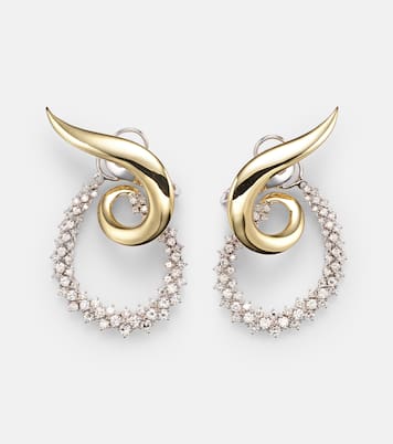 Boucles d'oreilles Golden Strada en or 18 ct et diamants | Yeprem