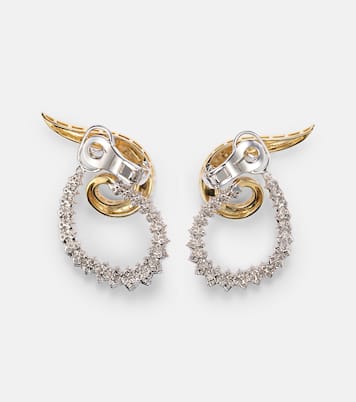 Boucles d'oreilles Golden Strada en or 18 ct et diamants | Yeprem