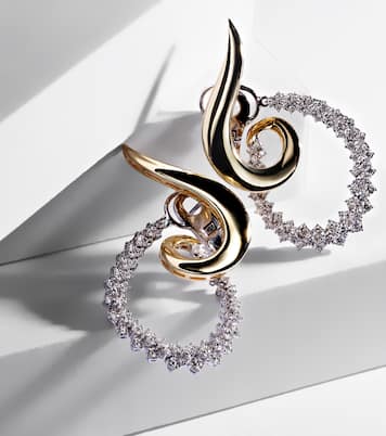 Boucles d'oreilles Golden Strada en or 18 ct et diamants | Yeprem