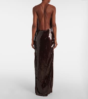 Sequined draped gown | Magda Butrym
