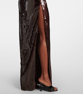Sequined draped gown | Magda Butrym