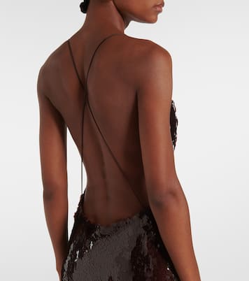 Sequined draped gown | Magda Butrym