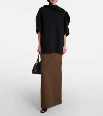 Wool twill maxi skirt | Bottega Veneta