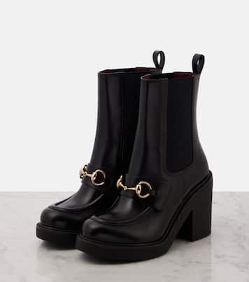 Bottines Horsebit à plateforme en cuir | Gucci