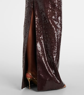 Abito lungo off-shoulder con paillettes | Roland Mouret