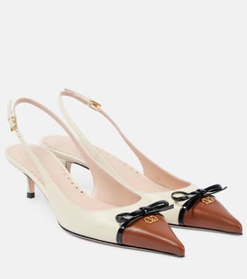 Slingback-Pumps Bepointy 45 aus Leder | Valentino Garavani