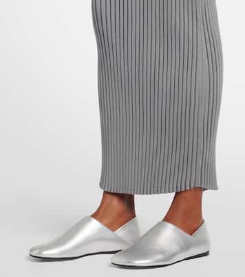 Abito lungo in maglia a coste | Loewe