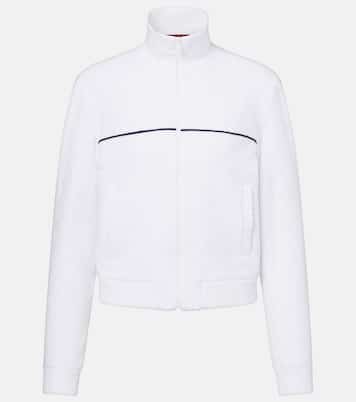 Chaqueta en rizo de mezcla de algodón con GG | Gucci