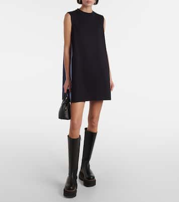 Abito corto in popeline di cotone | Sacai