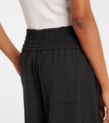 Weite Cropped-Hose aus Wolle | Loewe