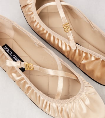 Vally satin ballet flats | Dolce&Gabbana