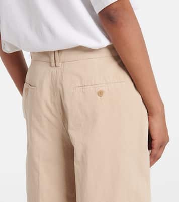 Pantalon ample Lilas en coton et lin | The Row