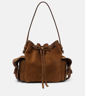 Bucket-Bag Multipocket Mini aus Veloursleder | Acne Studios