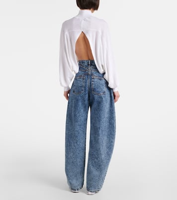 Cropped-Pullover aus Leinen | Alaïa