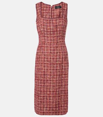 Vestido midi en mezcla de algodón y lana | Etro