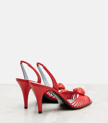 Royal 90 leather slingback sandals | Valentino Garavani