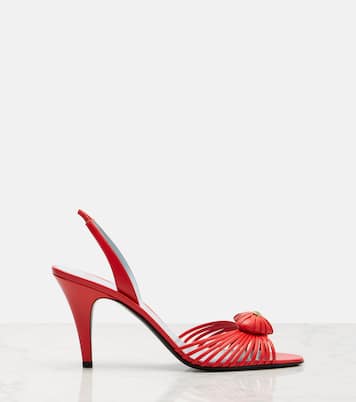 Royal 90 leather slingback sandals | Valentino Garavani