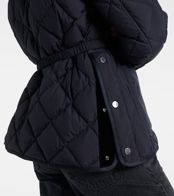 Cygne faux fur-trimmed down jacket | Moncler