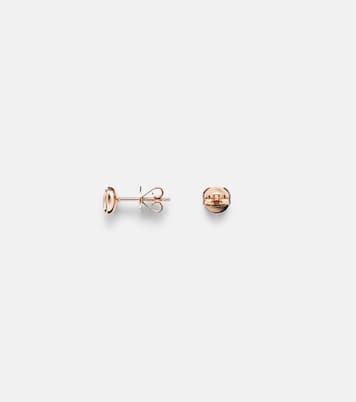 18kt rose gold earrings with emeralds | Shay Jewelry
