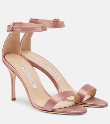 Sandales Chaos en satin  | Manolo Blahnik