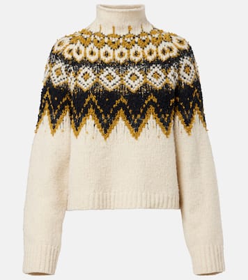Lizzy fair isle cotton turtleneck sweater | Proenza Schouler