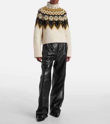 Lizzy fair isle cotton turtleneck sweater | Proenza Schouler