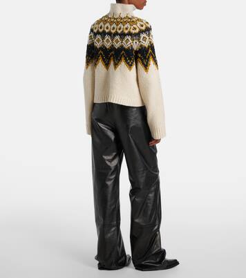 Lizzy fair isle cotton turtleneck sweater | Proenza Schouler