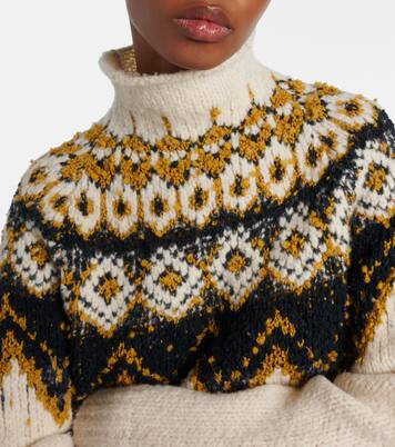 Lizzy fair isle cotton turtleneck sweater | Proenza Schouler