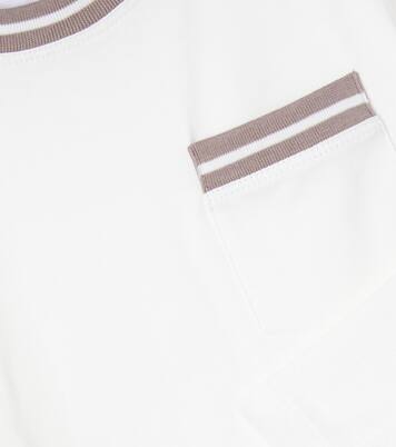 Camiseta acanalada de algodón | Brunello Cucinelli Kids