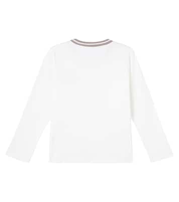 Camiseta acanalada de algodón | Brunello Cucinelli Kids
