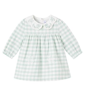 Baby embroidered gingham cotton dress | Tartine et Chocolat