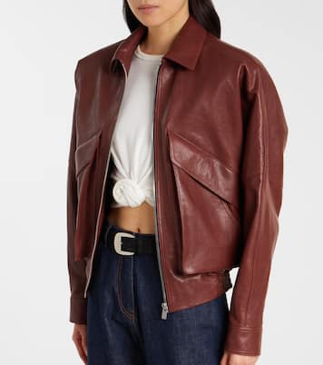 Leather bomber jacket | Magda Butrym