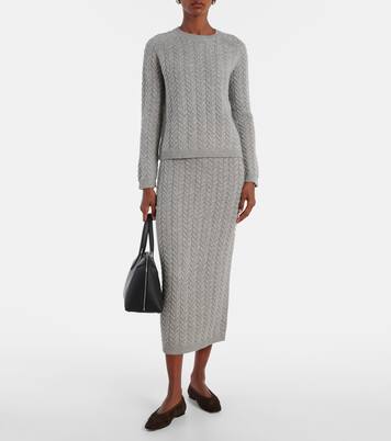 Cable-knit wool and cashmere sweater | 'S Max Mara