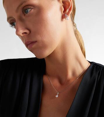 Collana in oro bianco 18kt con perla e diamante | Mikimoto