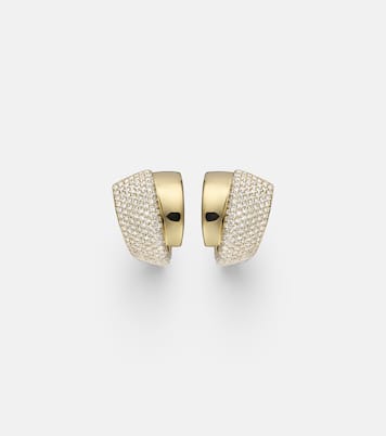 Ohrringe Divino aus 18kt Gelbgold (750/1000) mit Diamanaten | Engelbert