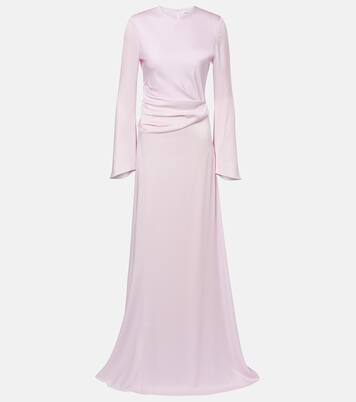 Draped satin gown | McQueen