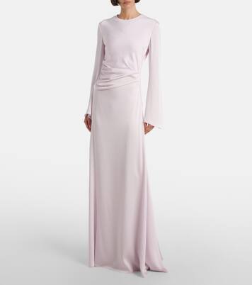 Draped satin gown | McQueen