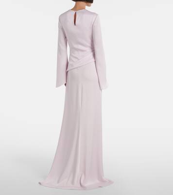 Draped satin gown | McQueen