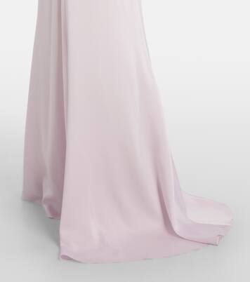 Draped satin gown | McQueen