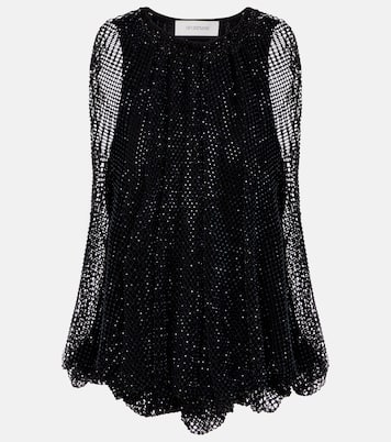 Embellished mesh and jersey top | Sportmax