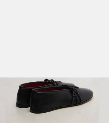Rosa Knot leather ballet flats | Bottega Veneta