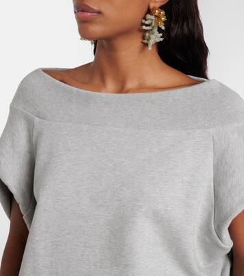 Cocoon cotton jersey sweatshirt | Dries Van Noten