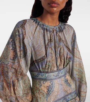 Wanderlust cotton and silk-blend minidress | Zimmermann