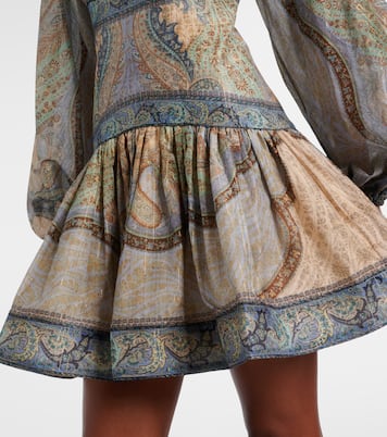 Wanderlust cotton and silk-blend minidress | Zimmermann