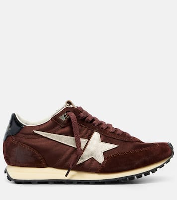 Running Marathon 새틴 스웨이드 스니커즈 | Golden Goose