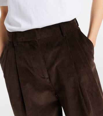 Cotton corduroy wide-leg pants | Toteme