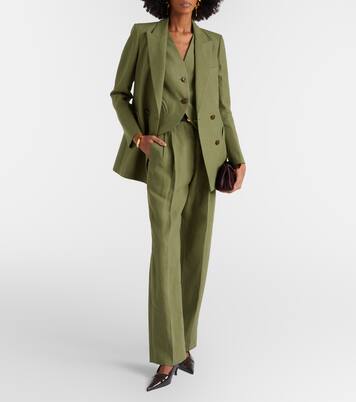 Midday Sun linen wide-leg pants | Blazé Milano